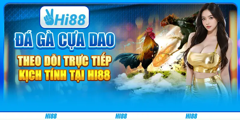 Đá Gà Cựa Dao, Theo Dõi Trực Tiếp Kịch Tính Tại Hi88